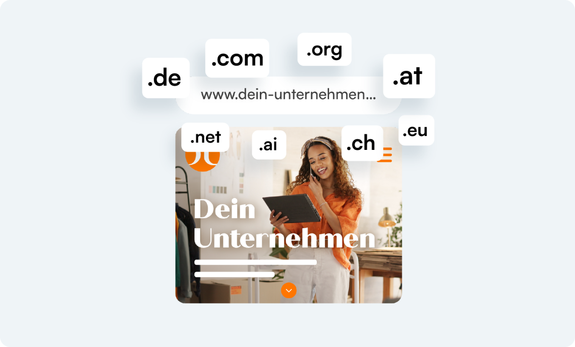Darstellung von Top Level Domains